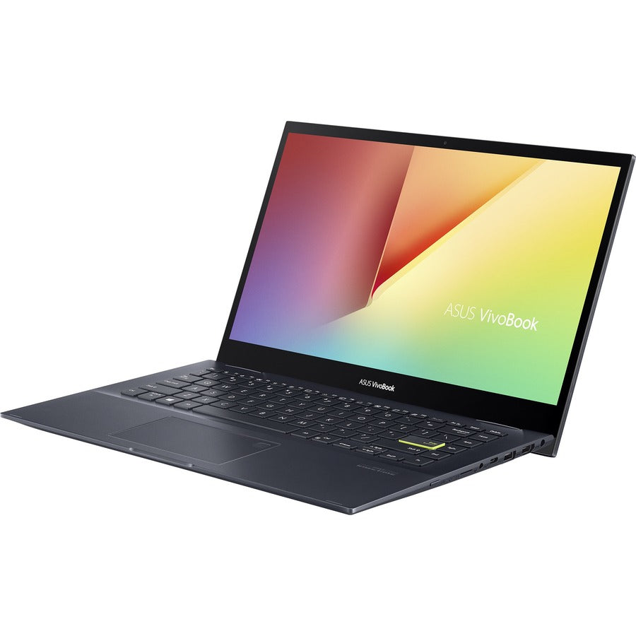 Asus VivoBook Flip 14 TM420 TM420UA-DS71T-CA 14" Touchscreen 2 in 1 Notebook - Full HD - 1920 x 1080 - AMD Ryzen 7 5700U Octa-core (8 Core) 1.80 GHz - 8 GB RAM - 512 GB SSD - Bespoke Black TM420UA-DS71T-CA