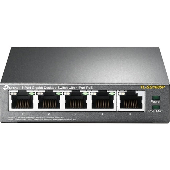 TP-Link 5-Port Gigabit Desktop Switch with 4-Port PoE TL-SG1005P