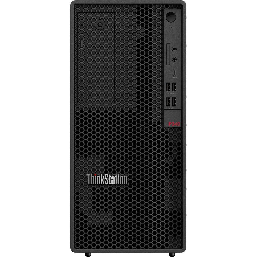 Lenovo ThinkStation P340 30DH00JEUS Workstation - 1 x Intel Octa-core (8 Core) i7-10700K 3.80 GHz - 16 GB DDR4 SDRAM RAM - 512 GB SSD - Tower - Raven Black 30DH00JEUS