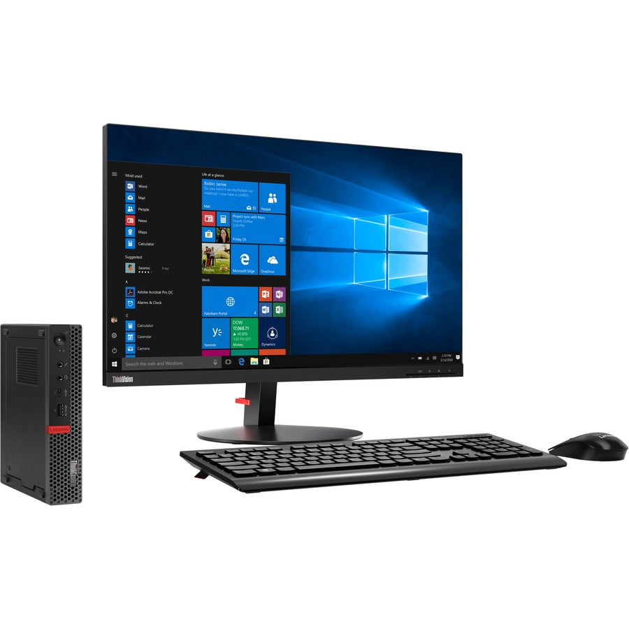 Lenovo ThinkCentre M920q 10RS004VCA Desktop Computer - Intel Core i7 8th Gen i7-8700T Hexa-core (6 Core) 2.40 GHz - 8 GB RAM DDR4 SDRAM - 512 GB M.2 PCI Express NVMe 3.0 x4 SSD - Tiny - Black 10RS004VCA