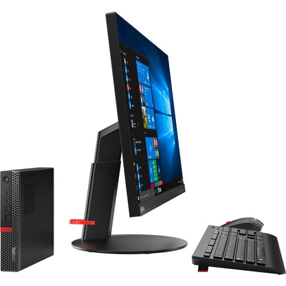 Lenovo ThinkCentre M920q 10RS004VCA Desktop Computer - Intel Core i7 8th Gen i7-8700T Hexa-core (6 Core) 2.40 GHz - 8 GB RAM DDR4 SDRAM - 512 GB M.2 PCI Express NVMe 3.0 x4 SSD - Tiny - Black 10RS004VCA