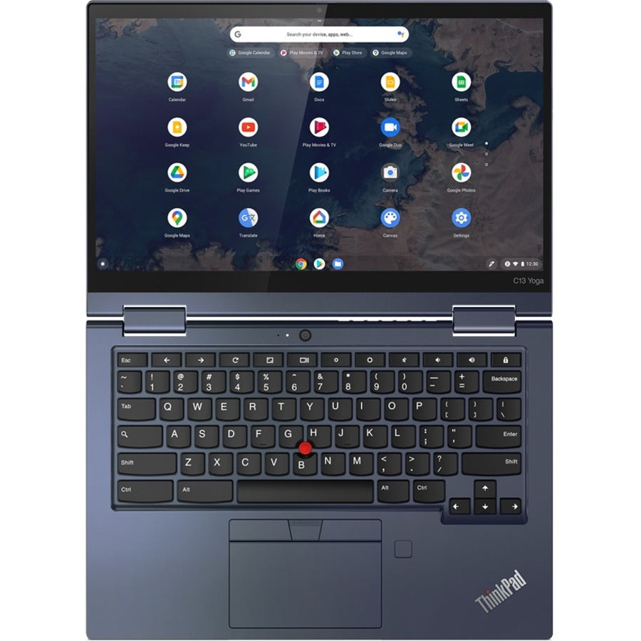 Lenovo ThinkPad C13 Yoga Gen 1 20UX001XUS 13.3" Touchscreen Convertible 2 in 1 Chromebook - Full HD - 1920 x 1080 - AMD Ryzen 5 3500C Quad-core (4 Core) 2.10 GHz - 8 GB Total RAM - 128 GB SSD - Abyss Blue 20UX001XUS