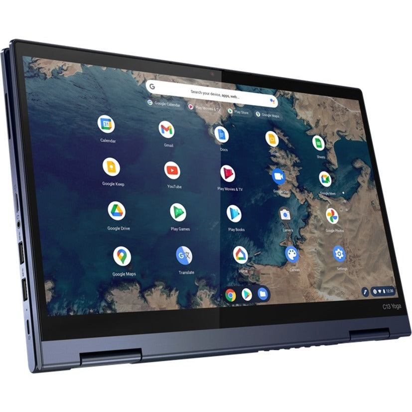 Lenovo ThinkPad C13 Yoga Gen 1 20UX001XUS 13.3" Touchscreen Convertible 2 in 1 Chromebook - Full HD - 1920 x 1080 - AMD Ryzen 5 3500C Quad-core (4 Core) 2.10 GHz - 8 GB Total RAM - 128 GB SSD - Abyss Blue 20UX001XUS