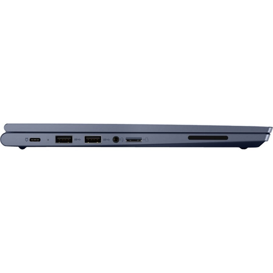 Lenovo ThinkPad C13 Yoga Gen 1 20UX001XUS 13.3" Touchscreen Convertible 2 in 1 Chromebook - Full HD - 1920 x 1080 - AMD Ryzen 5 3500C Quad-core (4 Core) 2.10 GHz - 8 GB Total RAM - 128 GB SSD - Abyss Blue 20UX001XUS