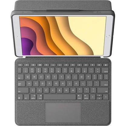 Logitech Combo Touch Keyboard/Cover Case for 10.5" Apple iPad Air (3rd Generation), iPad Pro Tablet - Graphite 920-009610