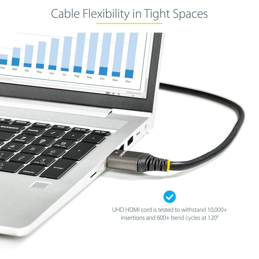 StarTech.com 10ft/3m HDMI 2.1 Cable, Certified Ultra High Speed HDMI Cable 48Gbps, 8K 60Hz/4K 120Hz HDR10+, 8K HDMI Cable, Monitor/Display HDMM21V3M