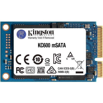 Kingston KC600 512 GB Solid State Drive - mSATA Internal - SATA (SATA/600) SKC600MS/512G