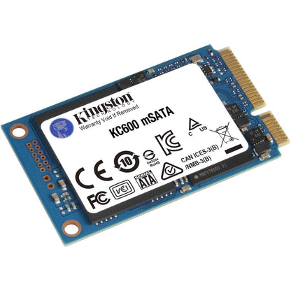 Kingston KC600 512 GB Solid State Drive - mSATA Internal - SATA (SATA/600) SKC600MS/512G