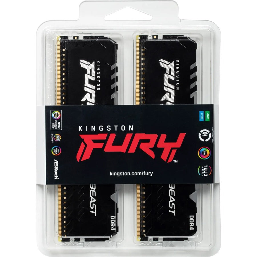 Kingston FURY Beast 64GB (2 x 32GB) DDR4 SDRAM Memory Kit KF430C16BBAK2/64