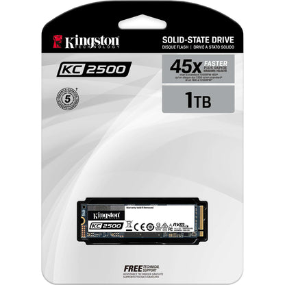 Kingston KC2500 1 TB Solid State Drive - M.2 2280 Internal - PCI Express NVMe (PCI Express NVMe 3.0 x4) SKC2500M8/1000G