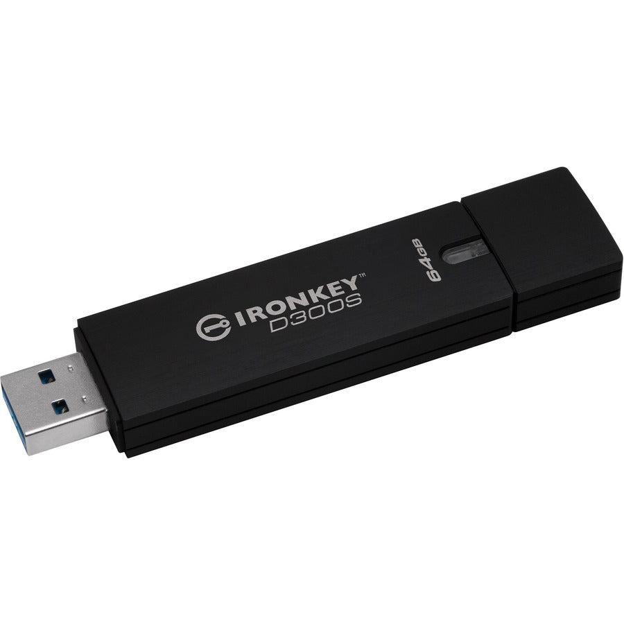 Kingston 64GB IronKey D300 D300S USB 3.1 Flash Drive IKD300S/64GB