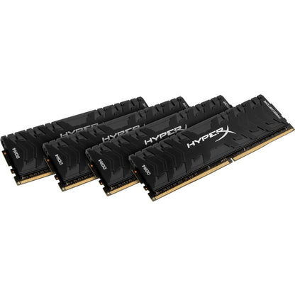 Kingston Predator Memory Black - 32GB Kit (4x8GB) - DDR4 3000MHz Intel XMP CL15 DIMM HX430C15PB3K4/32