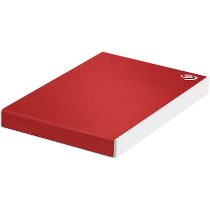 Seagate Backup Plus Slim STHN1000403 1 TB Portable Hard Drive - 2.5" External - Red STHN1000403