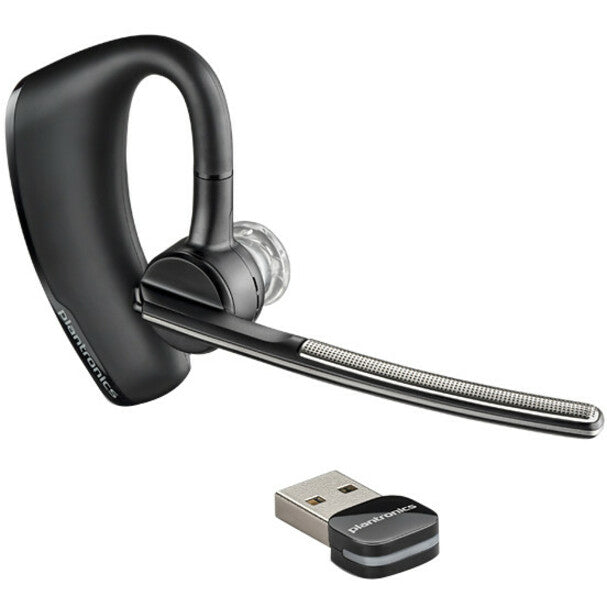 Plantronics Voyager Legend Earset - Mono - Wireless - Bluetooth - Earbud, Over-the-ear - Monaural - Outer-ear - Noise Cancelling, Echo Cancelling Microphone