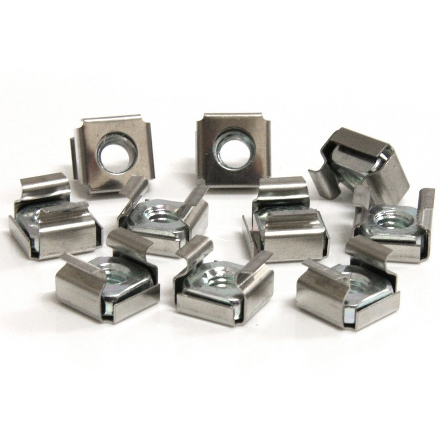 StarTech.com 50 Pkg M6 Cage Nuts for Server Rack Cabinet CABCAGENUTS6