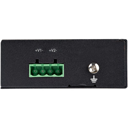 Star Tech.com Industrial Gigabit Ethernet PoE Injector 30W 802.3at PoE+ Midspan 48V-56VDC Power Over Ethernet Injector Adapter -40C to +75C POEINJ30W