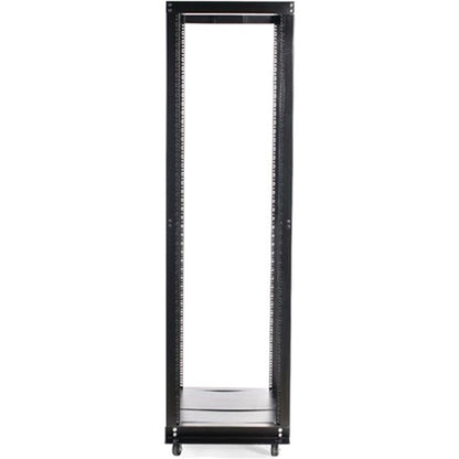 StarTech.com 42U 4 Post Open Frame Server Rack - Adjustable Floor Standing Data Rack - Computer / Network Cabinet (4POSTRACKBK) 4POSTRACKBK