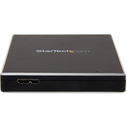 StarTech.com 2.5" External Hard Drive Enclosure - Supports UASP - Aluminum - USB 3.1 Enclosure - SSD/HDD Enclosure S251BMU313