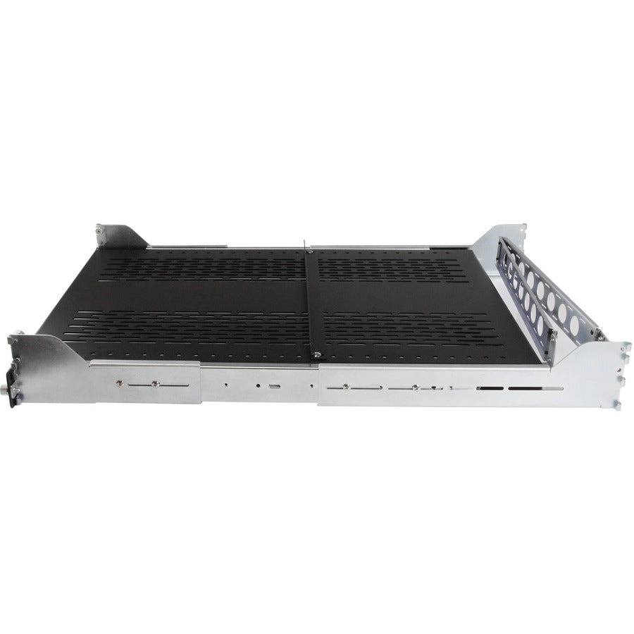 StarTech.com 2U Vented Sliding Rack Shelf w/ Cable Management Arm & Adjustable Mounting Depth - 125lbs / 56.7kg UNISLDSHF19M