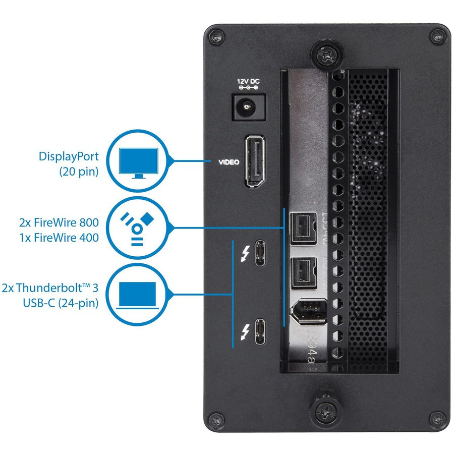 StarTech.com Thunderbolt 3 to FireWire Adapter - External PCI Enclosure - PCIe Card plus TB3 Chassis BNDTB1394B3