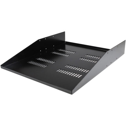 StarTech.com 2U Vented Rack Mount Cantilever 2 Post Shelf - Mid/Center Mount Server Rack Cabinet Shelf - 150lbs / 68kg CABSHF2POSTV