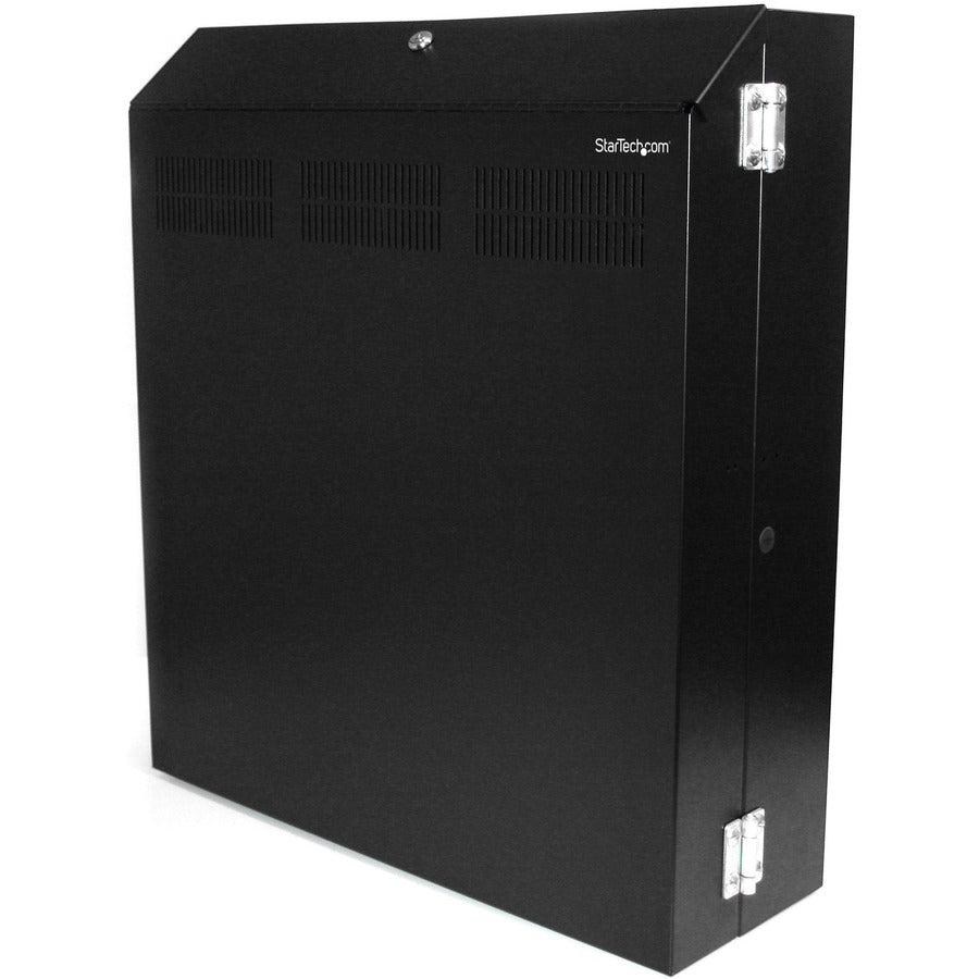 StarTech.com Wallmount Server Rack with Dual Fans and Lock - Vertical Mounting Rack for Server - 4U RK419WALVS