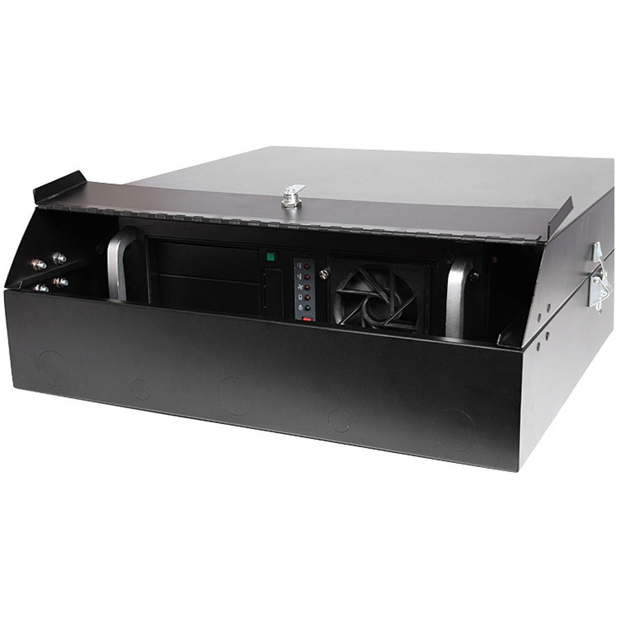 StarTech.com Wallmount Server Rack with Dual Fans and Lock - Vertical Mounting Rack for Server - 4U RK419WALVS