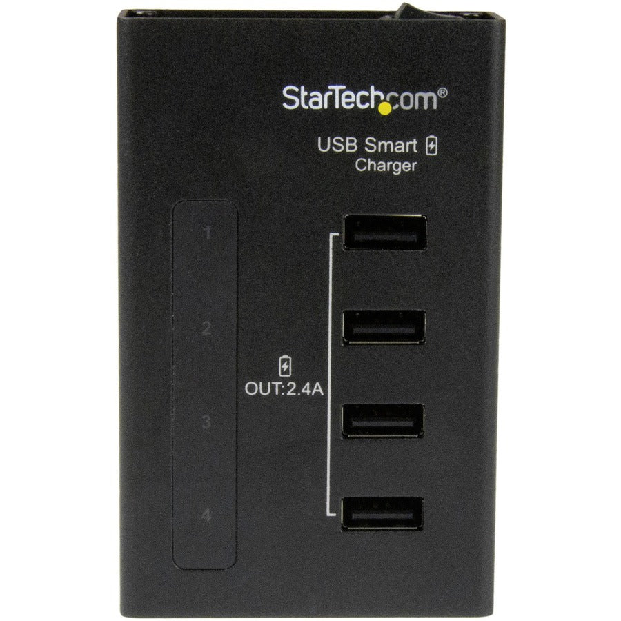 Star Tech.com 4-Port Charging Station for USB Devices - 48W/9.6A ST4CU424