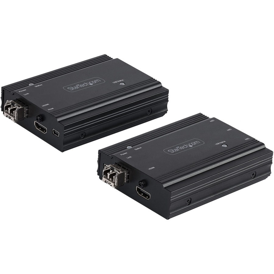 StarTech.com 4K HDMI KVM Extender over Fiber, HDMI Video & USB over Fiber, up to 984ft/300m (MultiMode), 10G MMF SFP+ Modules SV565FXHD4KU