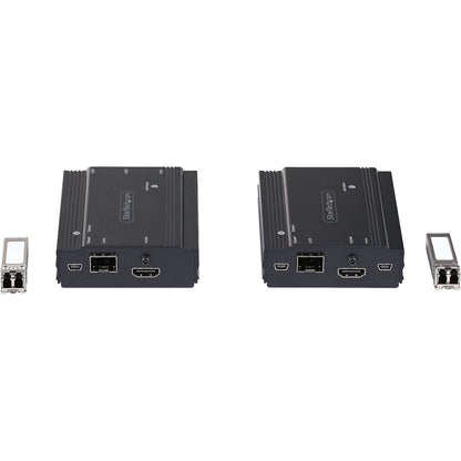 StarTech.com 4K HDMI KVM Extender over Fiber, HDMI Video & USB over Fiber, up to 984ft/300m (MultiMode), 10G MMF SFP+ Modules SV565FXHD4KU