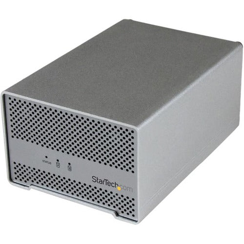 StarTech.com Thunderbolt Hard Drive Enclosure with Thunderbolt Cable - Dual Bay 2.5" HDD Enclosure with fan S252SMTB3