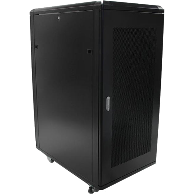 StarTech.com 25U AV Rack Cabinet - 36in - Portable Server / IT Computer Equipment Cabinet - Free Standing Data Rack w/ Casters (RK2536BKF) RK2536BKF