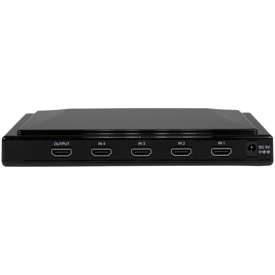 StarTech.com 4-to-1 HDMI 1.3 Switch - Video/audio switch - 4 ports - HDMI - Remote Control VS410HDMIE