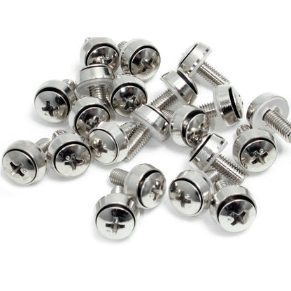 StarTech.com 50 Pkg M6 Mounting Screws for Server Rack Cabinet CABSCREWSM6