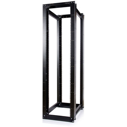 StarTech.com 45U 3300lb High Capacity 4 Post Open Server Equipment Rack - Flat Pack (4POSTRACKHD) 4POSTRACKHD