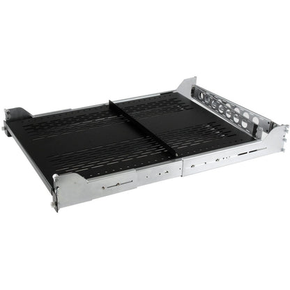 StarTech.com 2U Vented Sliding Rack Shelf w/ Cable Management Arm & Adjustable Mounting Depth - 200lbs / 90.7kg UNISLDSHF19H