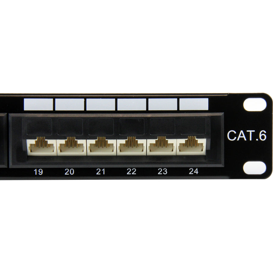 StarTech.com 24 Port 1U Rackmount Cat 6 110 Patch Panel - 45 Degree C6PANL4524