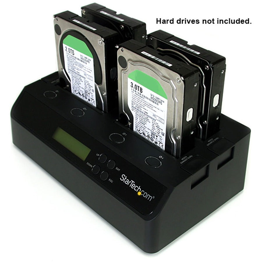 StarTech.com 4 Bay USB 3.0 eSATA to SATA Standalone 1:3 HDD Hard Drive Duplicator Dock SATDOCK4U3RE