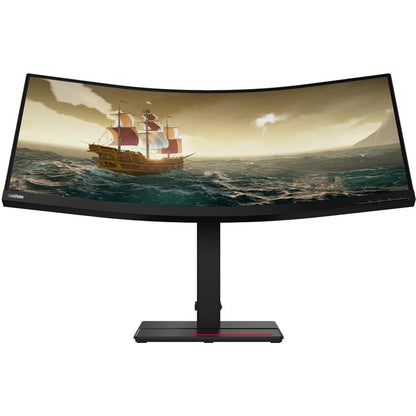 Moniteur LCD WLED incurvé Lenovo ThinkVision T34w-20 34" WQHD - 21:9 - Noir corbeau 61F3GAR1US