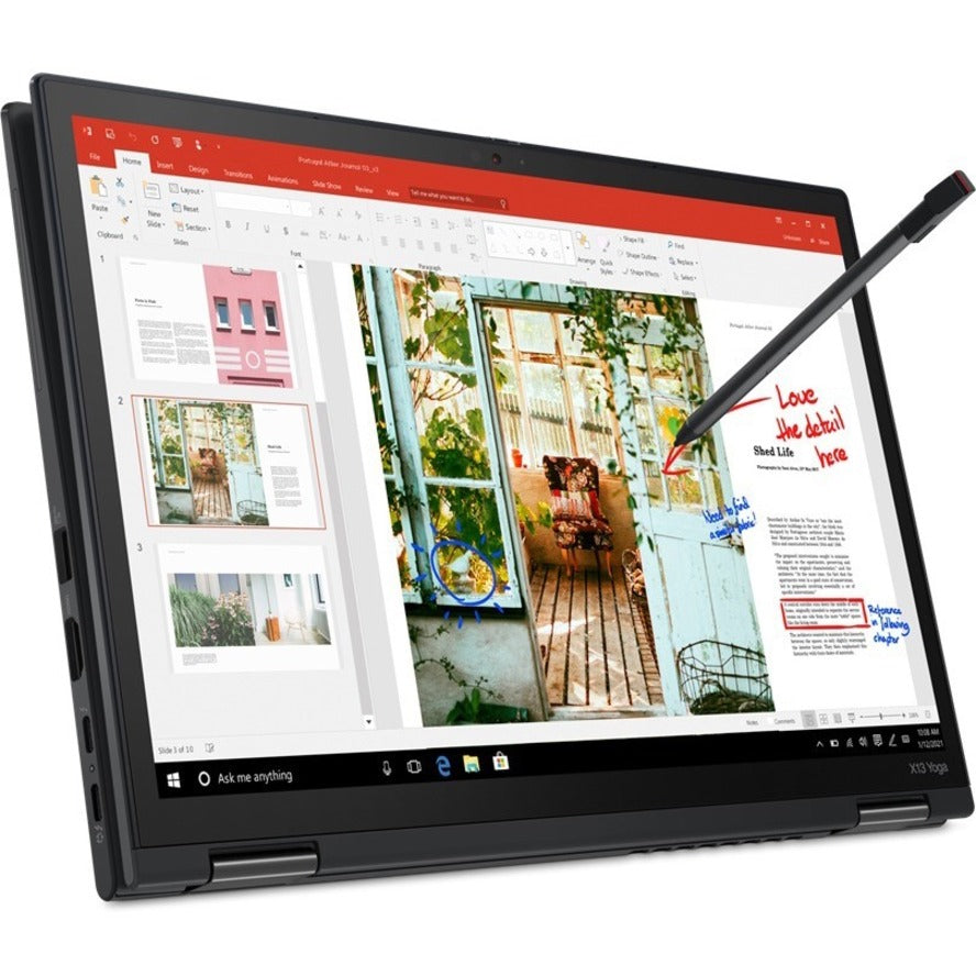 Lenovo ThinkPad X13 Yoga Gen 2 20W8002SUS 13.3" Touchscreen Convertible 2 in 1 Notebook - WUXGA - 1920 x 1200 - Intel Core i7 11th Gen i7-1165G7 Quad-core (4 Core) 2.80 GHz - 16 GB Total RAM - 512 GB SSD - Black 20W8002SUS