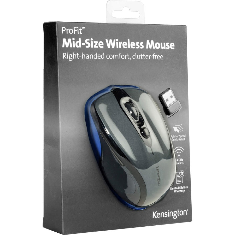 Kensington Pro Fit Mid-size Wireless Mouse 72423