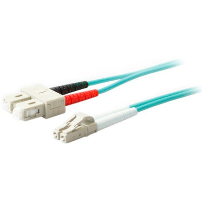 AddOn 4m Laser-Optimized Multi-Mode fiber (LOMM) Duplex SC/LC OM4 Aqua Patch Cable ADD-SC-LC-4M5OM4