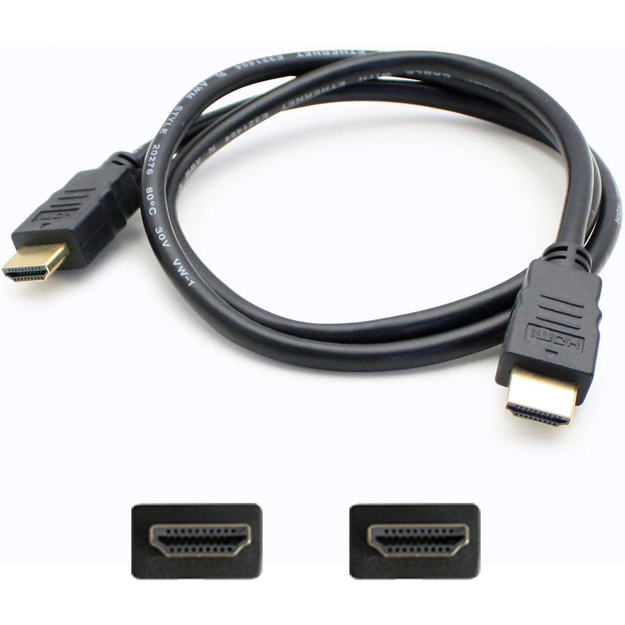 AddOn 5 pack of Lenovo 0B47070 Compatible 1.82m (6.00ft) HDMI Male to Male Black Cable 0B47070-AO-5PK