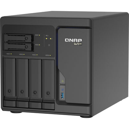 QNAP Cost-effective Intel Xeon D desktop QuTS Hero NAS with Quad-port 2.5GbE TS-H686-D1602-8G-US