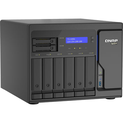 QNAP Cost-effective Intel Xeon D desktop QuTS Hero NAS with Quad-port 2.5GbE TS-H886-D1622-16G-US