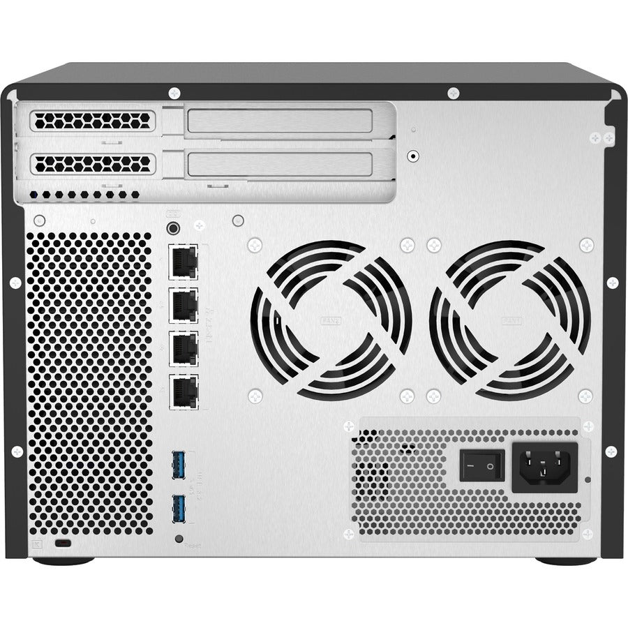 QNAP Cost-effective Intel Xeon D desktop QuTS Hero NAS with Quad-port 2.5GbE TS-H886-D1622-16G-US