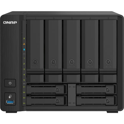 QNAP Compact 9-bay NAS with 10GbE SFP+ and 2.5GbE for Smoother File Applications TS-932PX-4G-US