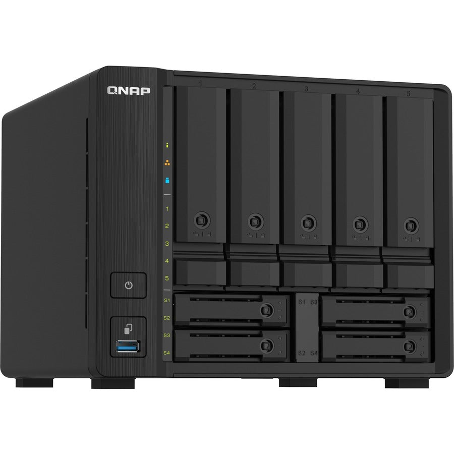 QNAP Compact 9-bay NAS with 10GbE SFP+ and 2.5GbE for Smoother File Applications TS-932PX-4G-US