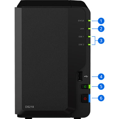 Synology DiskStation DS218 SAN/NAS Storage System DS218