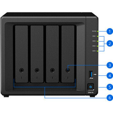 Synology Powerful 4-bay NAS for Home and Office Users DS418